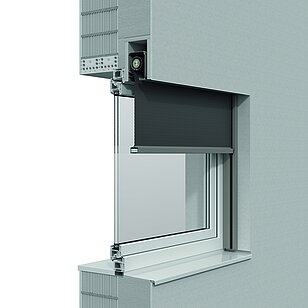 zipSCREEN 2 130S Systemquerschnitt Behang kurz zipSCREEN.2 Basis QUADRO 130 S