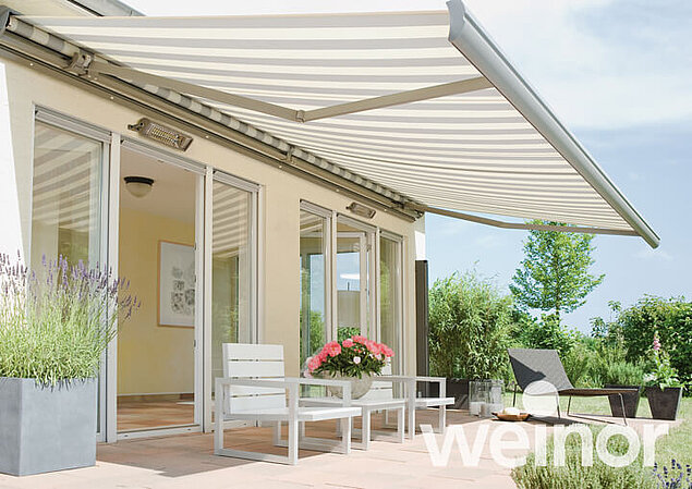 Terrassenmarkisen Balkonmarkisen Halb-Kassettenmarkise-weinor